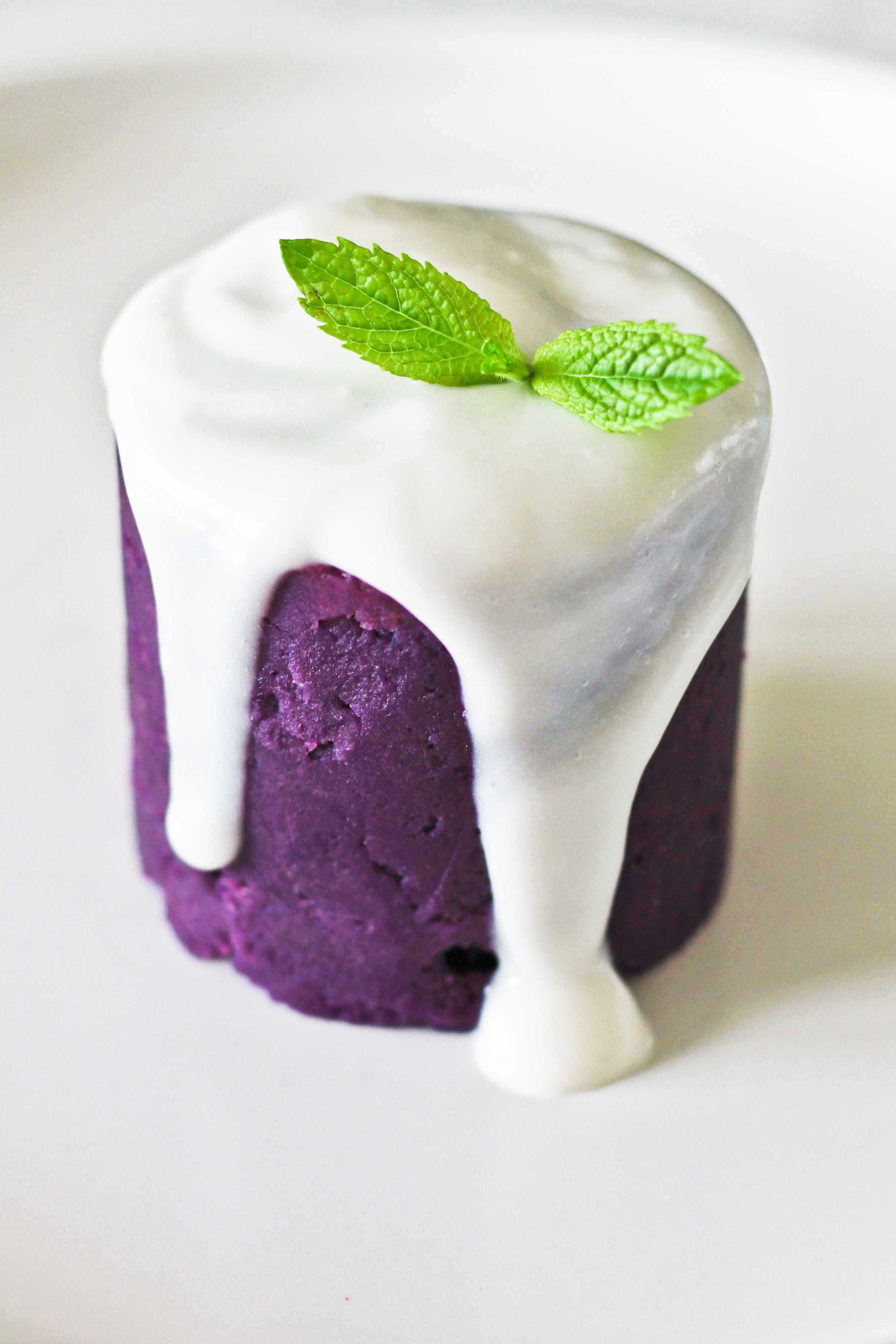 Purple Sweet Potato and Yogurt Pudding (Vegan, Non-Dairy)
