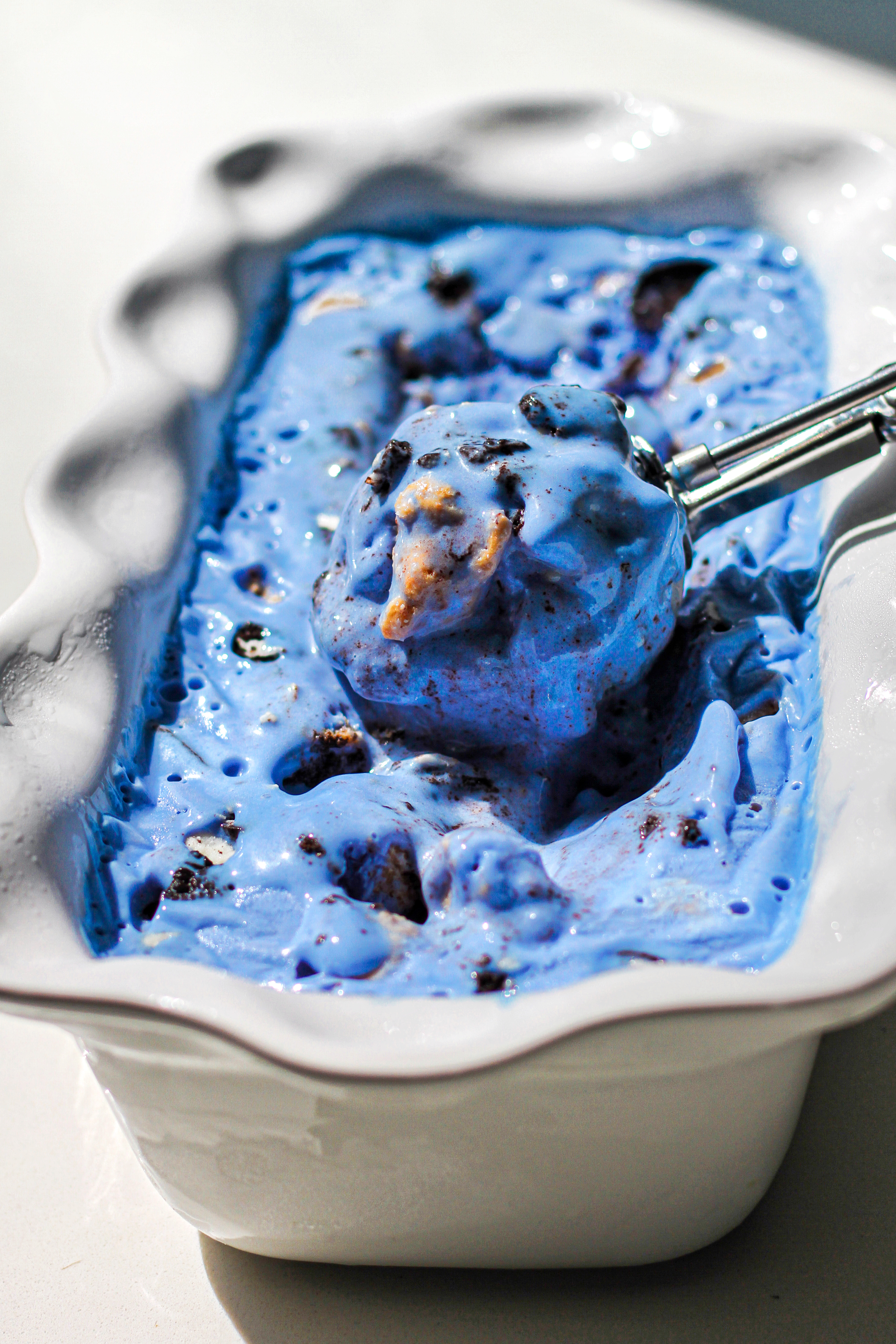 Cookie Monster Ice Cream Vegan No Dye No Churn