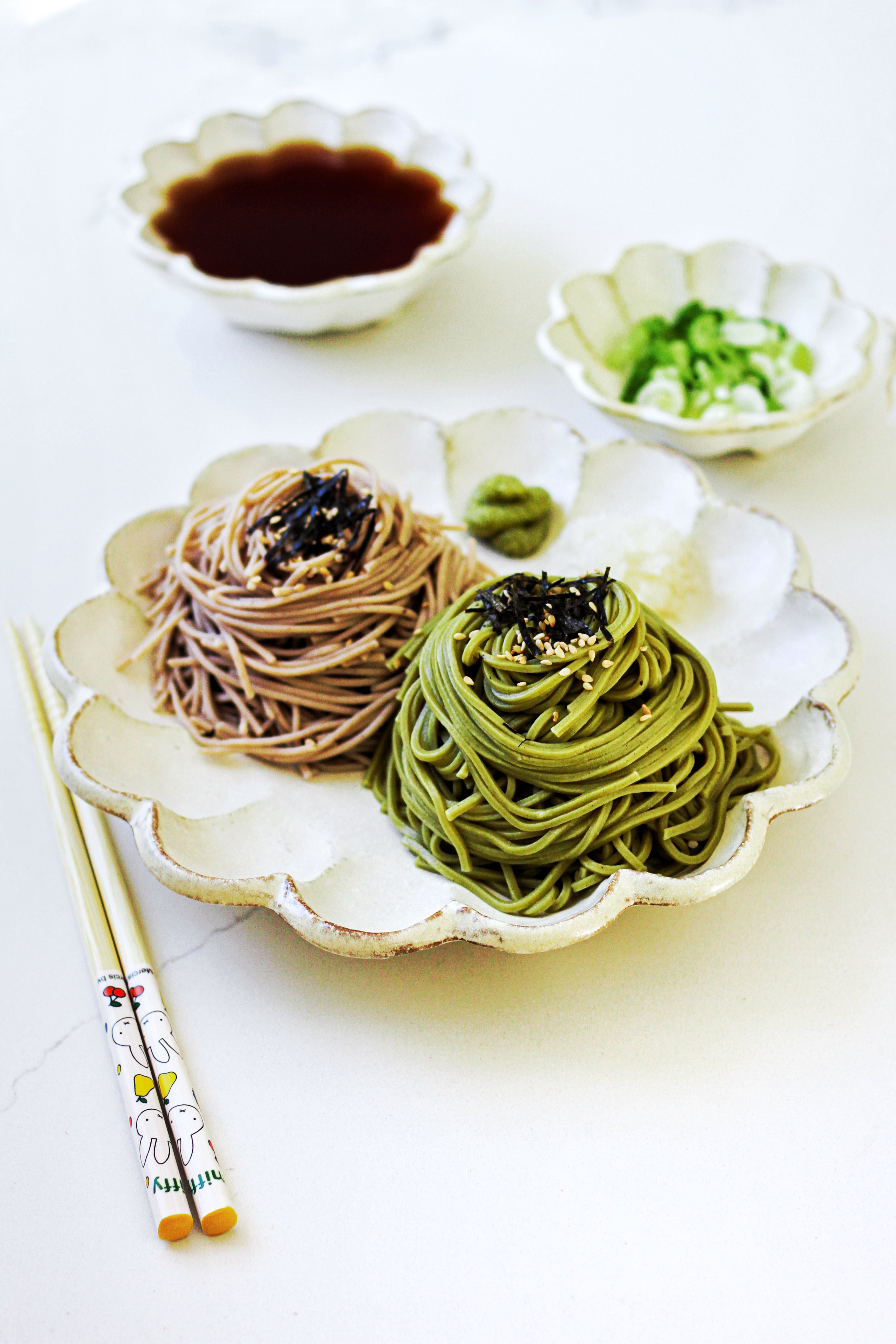 Cha Soba Noodles with Umami Broth