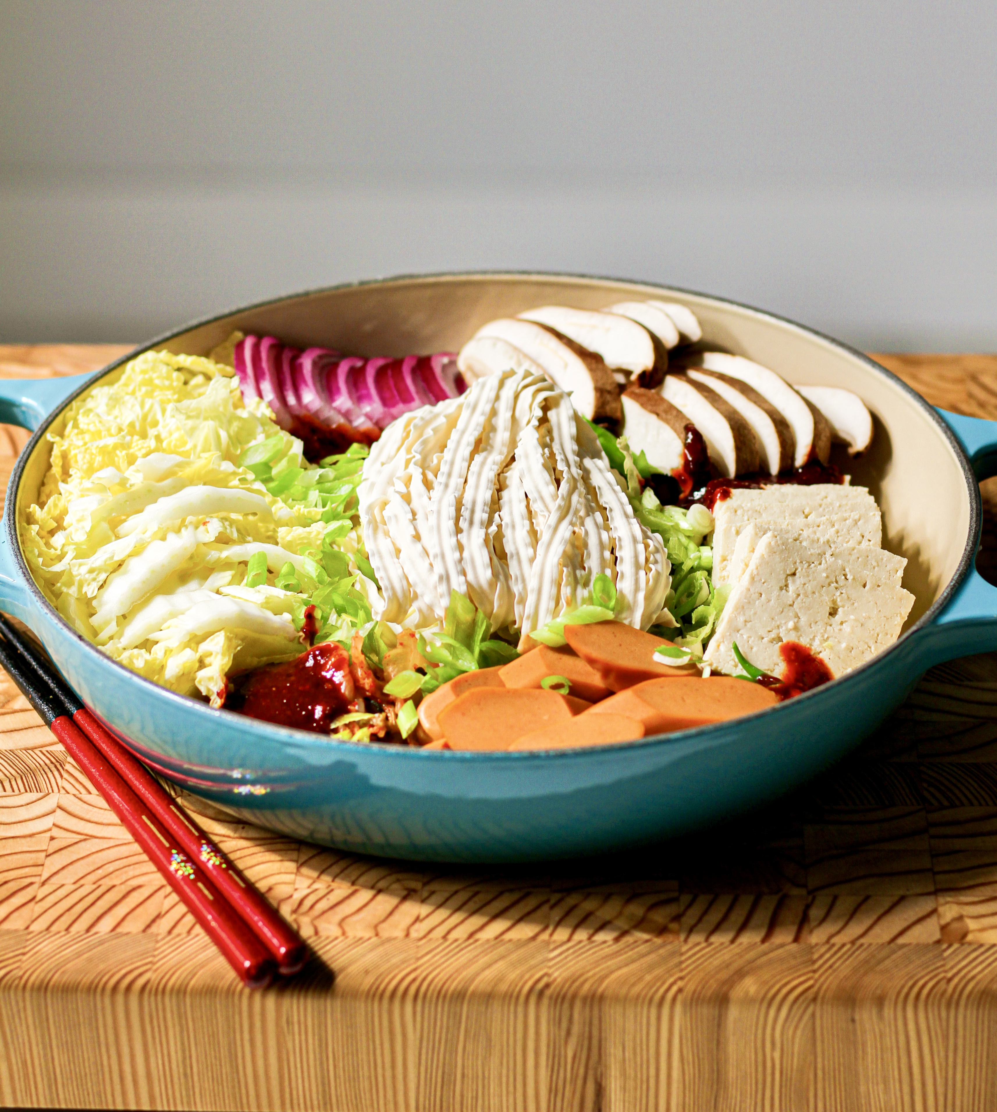 Vegan Budae Jjigae Korean Army Stew