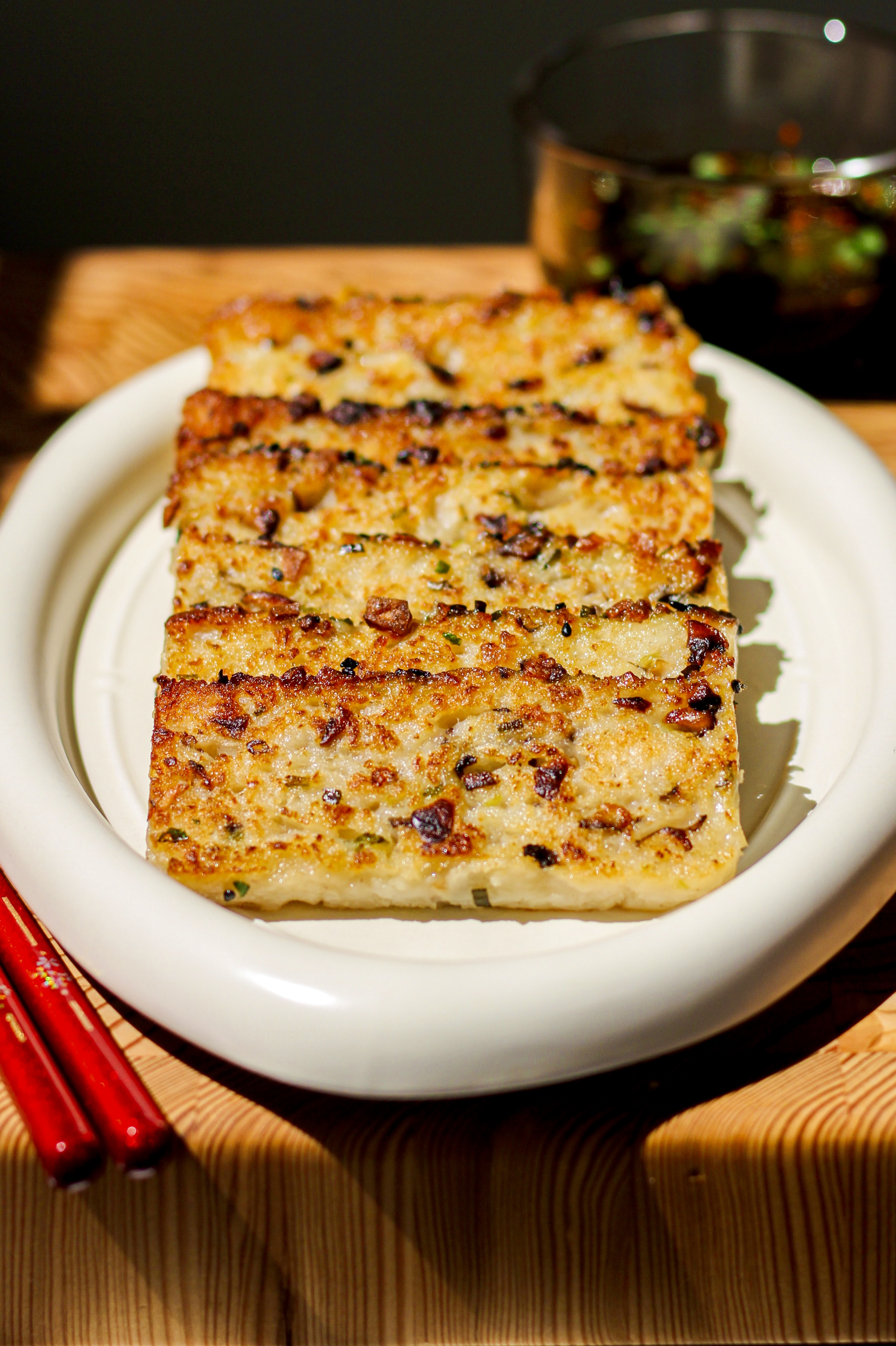 Chinese Turnip Cake Dim Sum (萝卜糕)