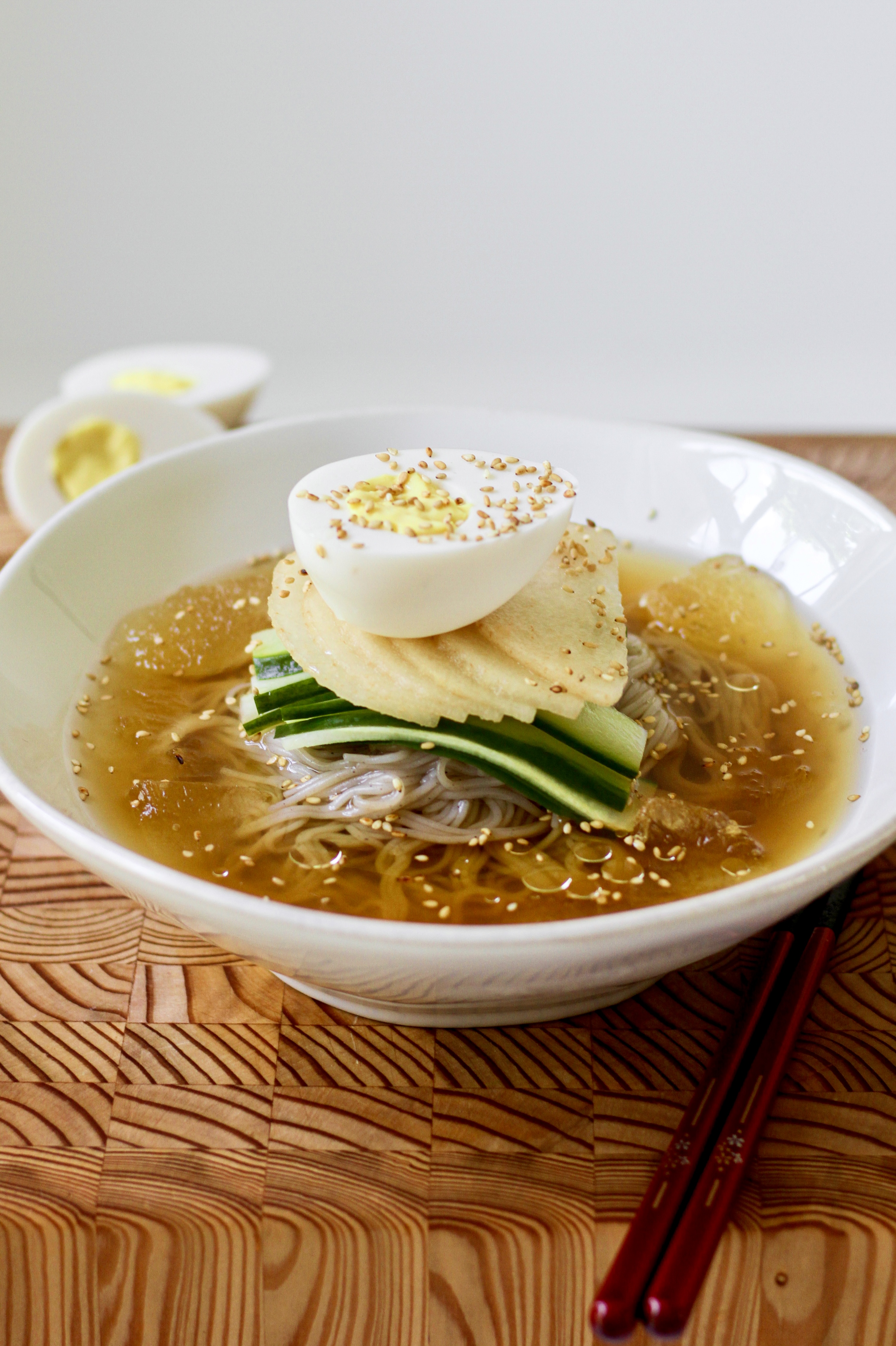 Easy Korean Cold Noodles Naengmyeon
