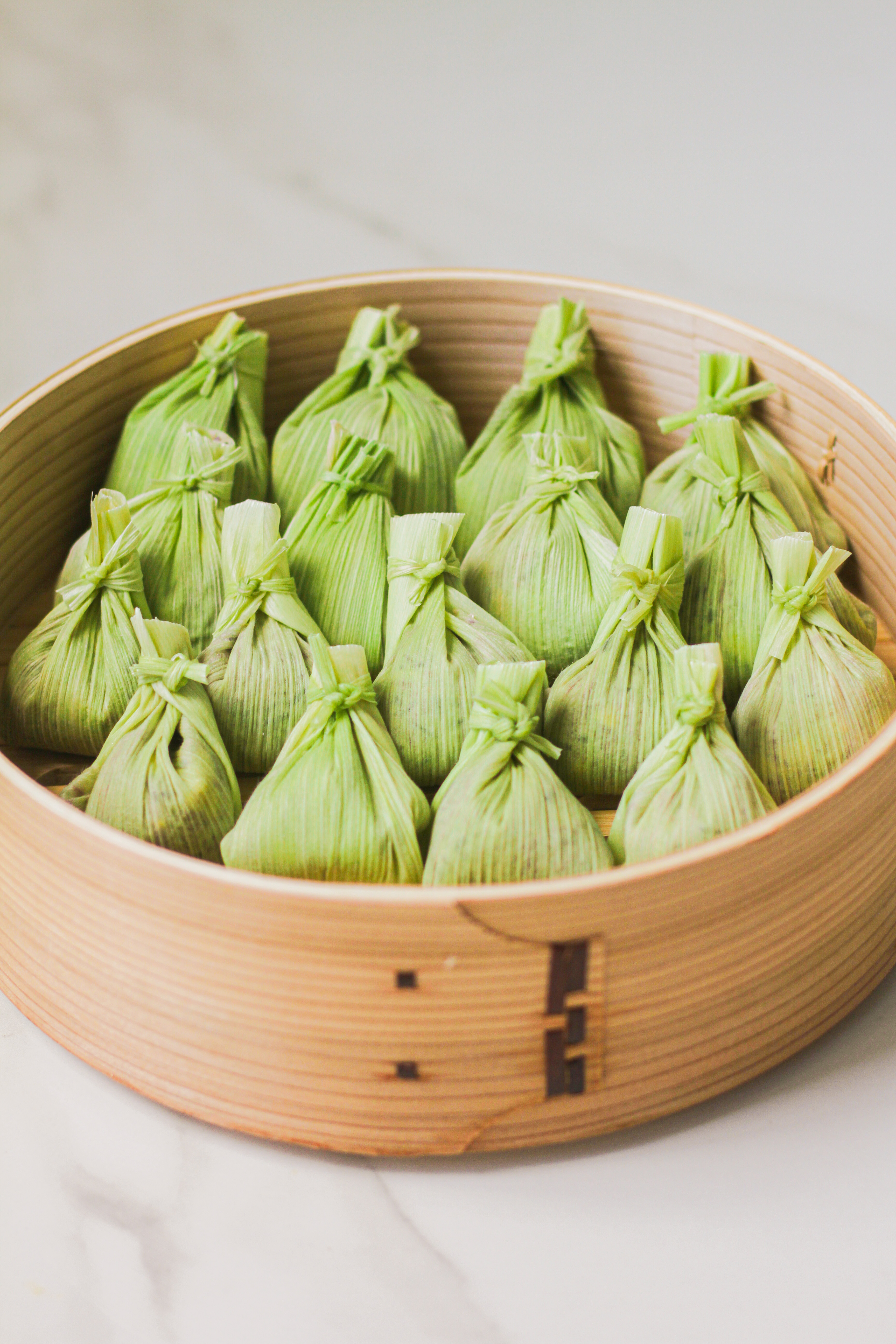 Corn Husk Steamed Sticky Rice Pudding