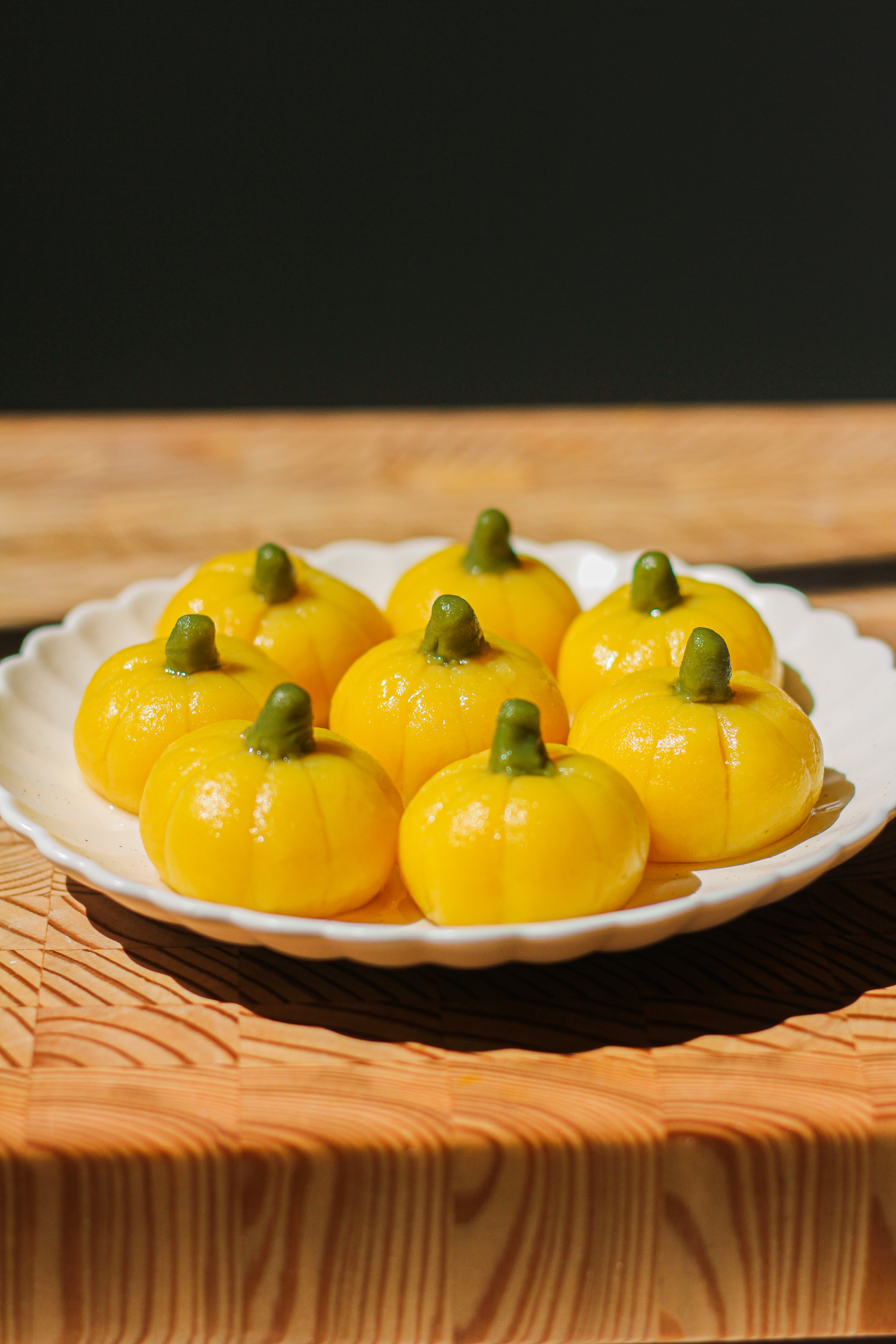 Mini Pumpkin Mochi Sticky Rice Balls