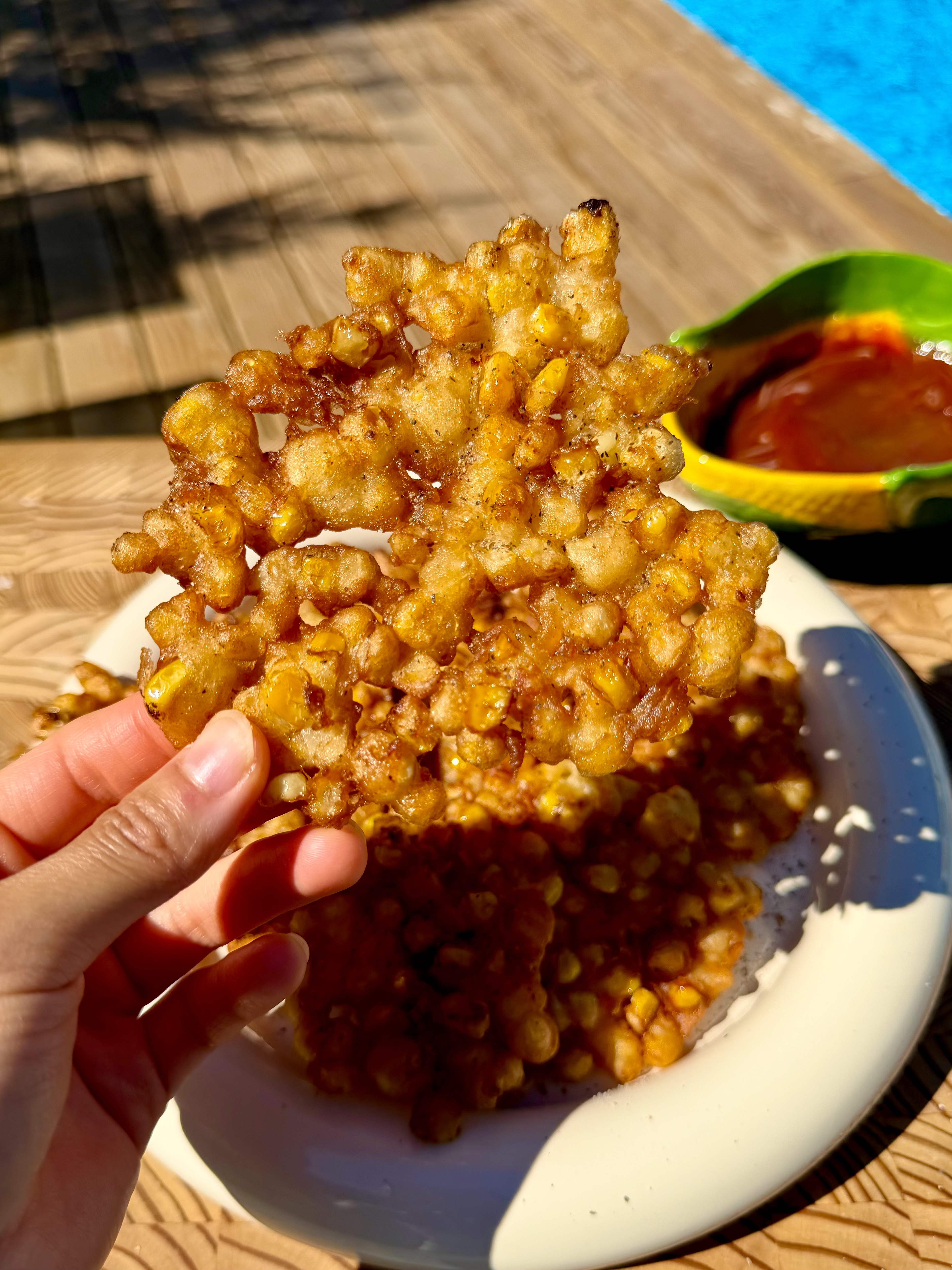 Crispy Japanese Corn Fritters – Kakiage