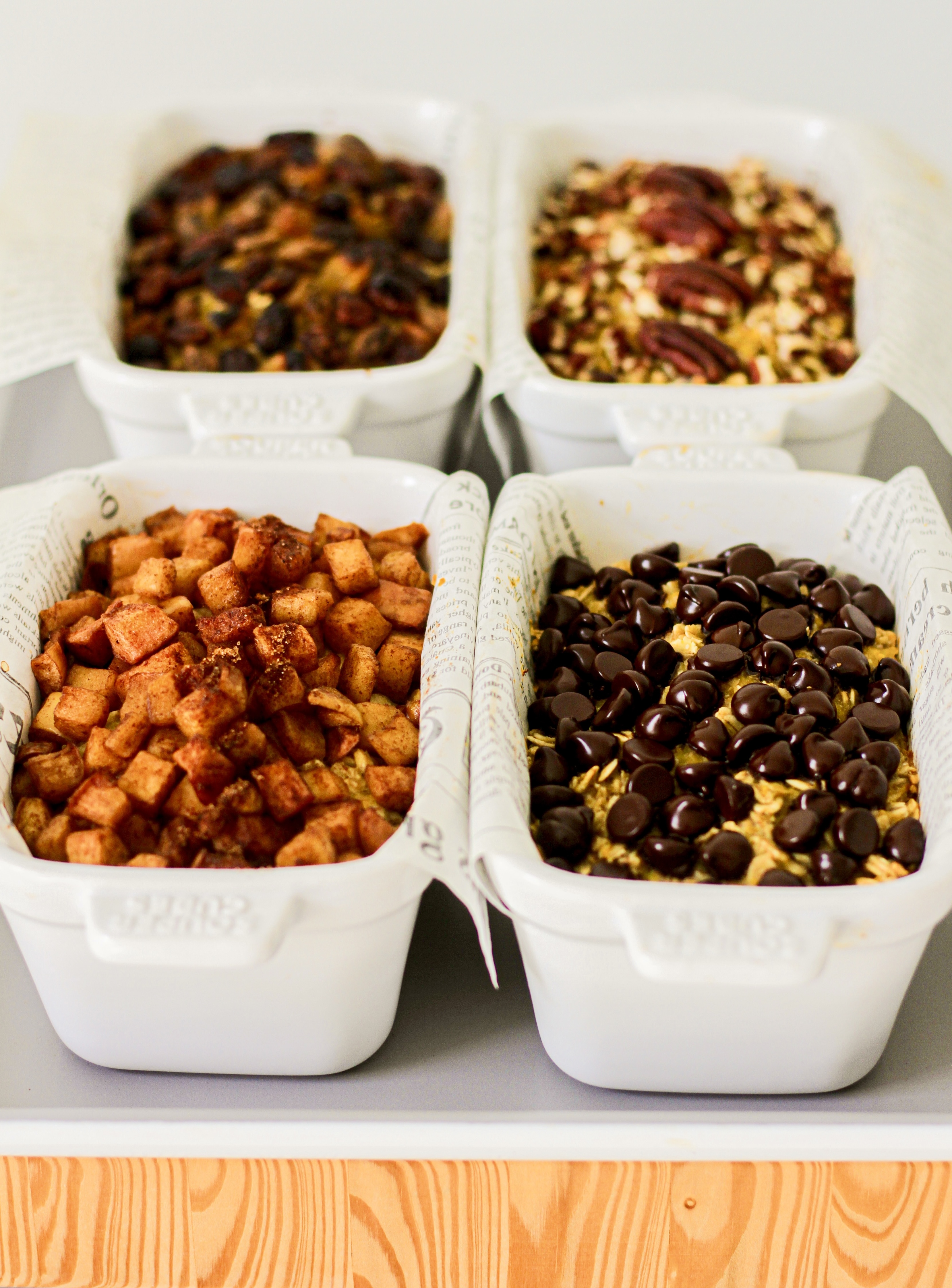 Vegan Pumpkin Baked Oats Four Ways